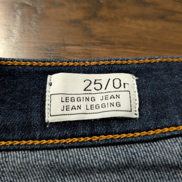 Gap stirrup jeans low rise dark wash denim size 25, 0 regular - Picture 8 of 14